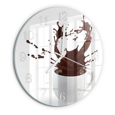 Round wall clock Coffee