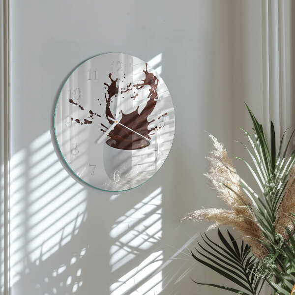 Round wall clock Coffee