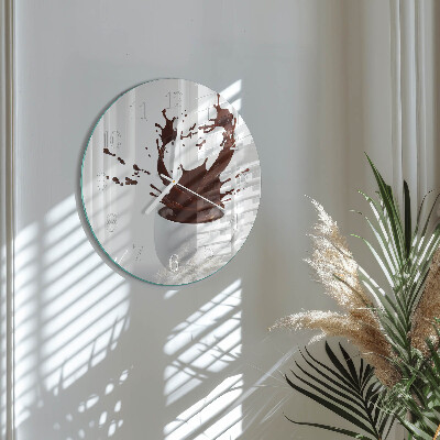 Round wall clock Coffee