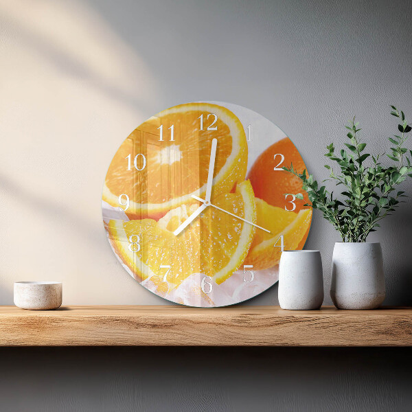 Round wall clock Oranges