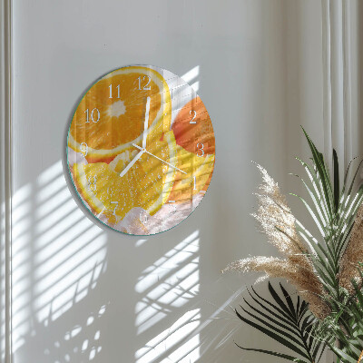 Round wall clock Oranges