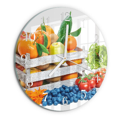 Round wall clock Vegetables