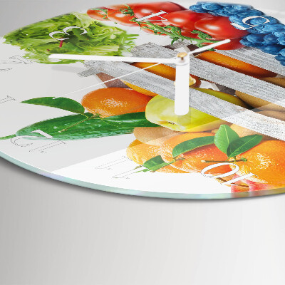 Round wall clock Vegetables