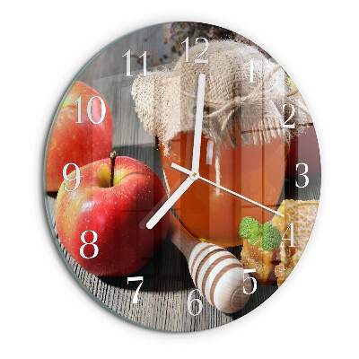 Round wall clock Apple Honey