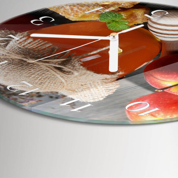 Round wall clock Apple Honey