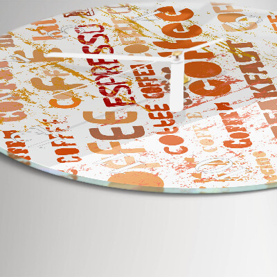 Round wall clock Coffee