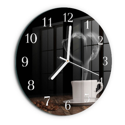 Round wall clock Coffee