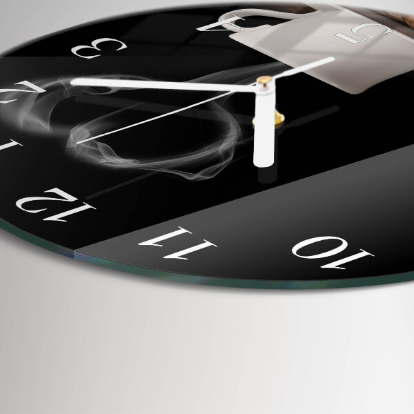 Round wall clock Coffee