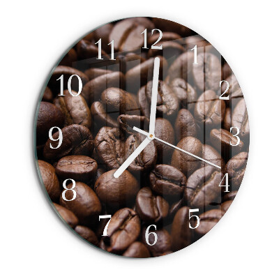 Round wall clock Coffee Beans
