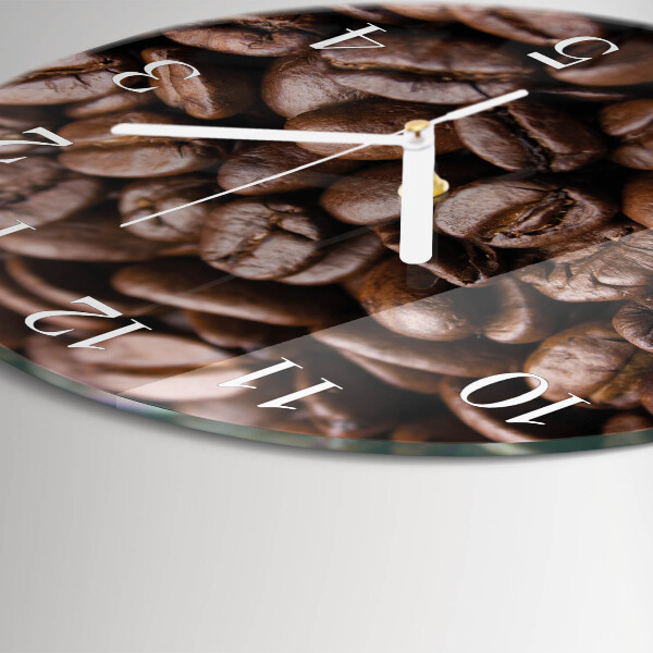 Round wall clock Coffee Beans