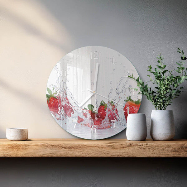 Round wall clock Strawberry