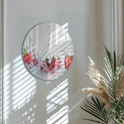 Round wall clock Strawberry