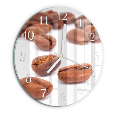 Round wall clock Coffee Beans