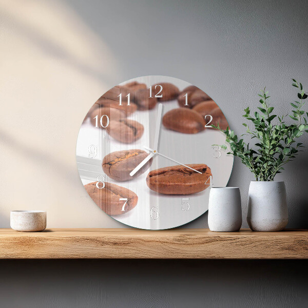 Round wall clock Coffee Beans