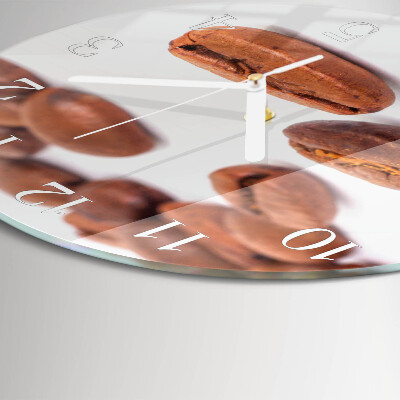Round wall clock Coffee Beans