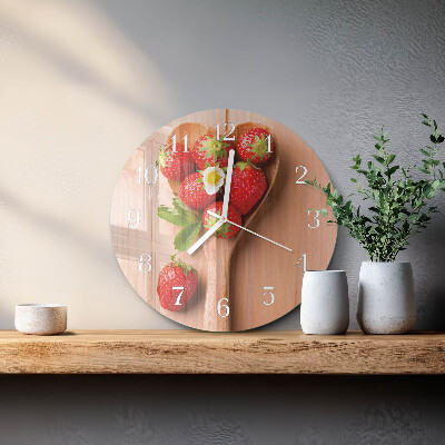 Round wall clock Strawberry