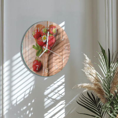 Round wall clock Strawberry