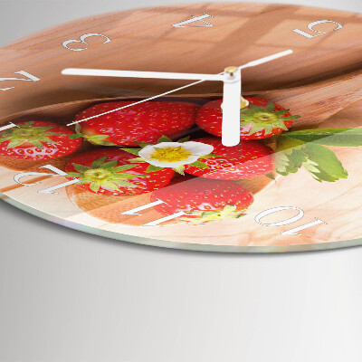 Round wall clock Strawberry