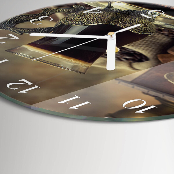 Round wall clock Coffee