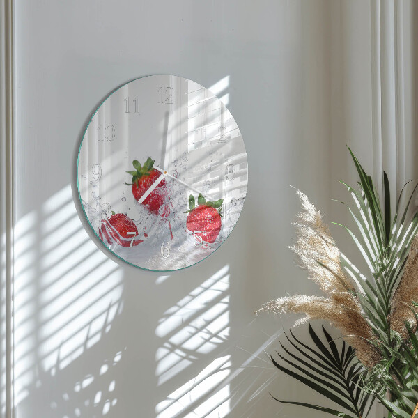 Round wall clock Strawberry