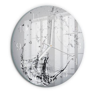 Round wall clock Water