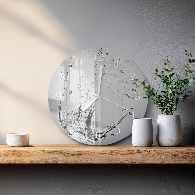 Round wall clock Water