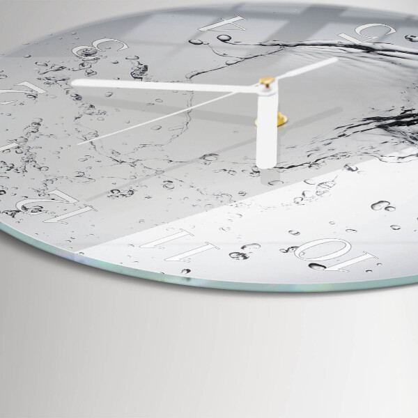 Round wall clock Water