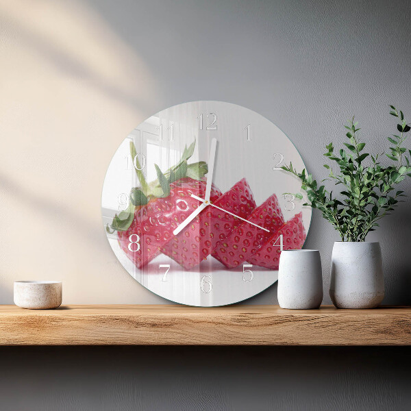 Round wall clock Strawberry