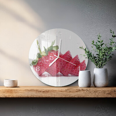 Round wall clock Strawberry