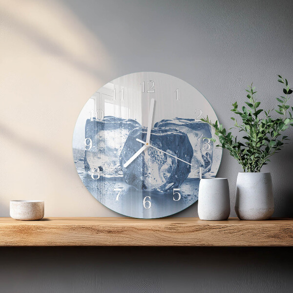 Round wall clock Ice