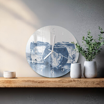 Round wall clock Ice