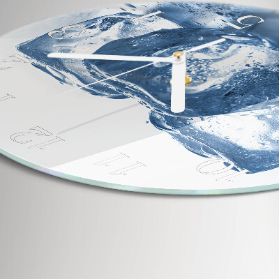 Round wall clock Ice