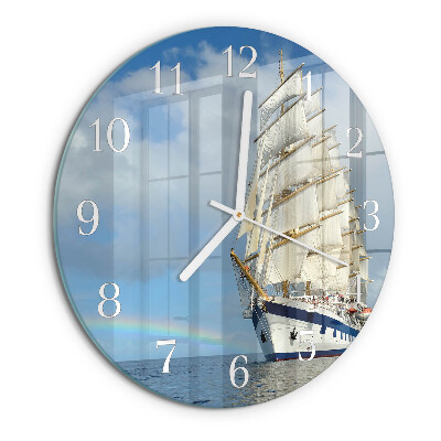 Round wall clock Ship