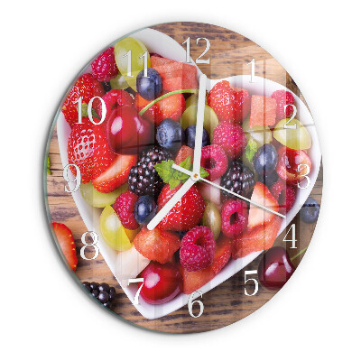 Round wall clock Fruit