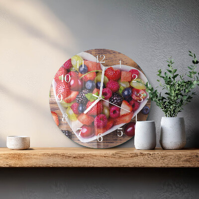 Round wall clock Fruit