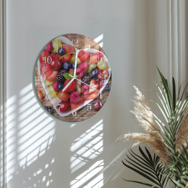 Round wall clock Fruit