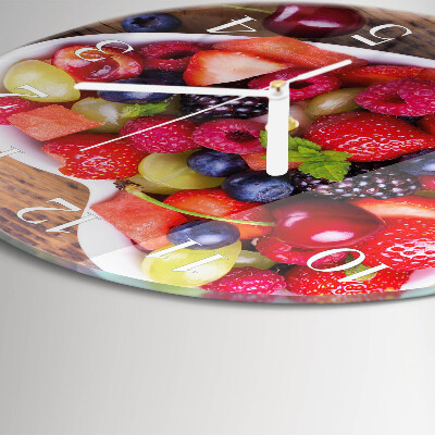 Round wall clock Fruit