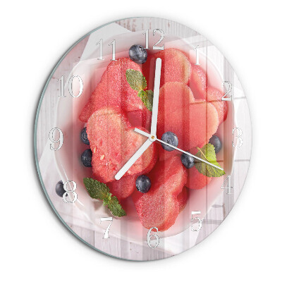 Round wall clock Watermelon Heart