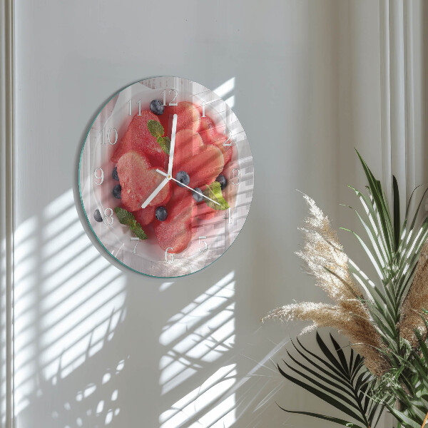 Round wall clock Watermelon Heart