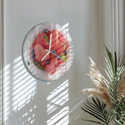 Round wall clock Watermelon Heart