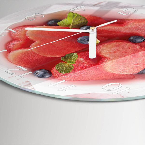 Round wall clock Watermelon Heart