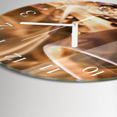 Round wall clock Coffee