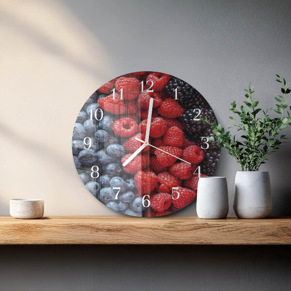 Round wall clock Berries