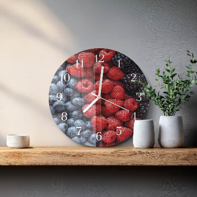 Round wall clock Berries
