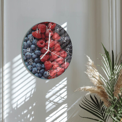 Round wall clock Berries
