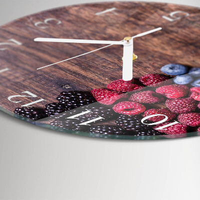 Round wall clock Forest fruits