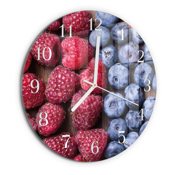 Round wall clock Forest fruits