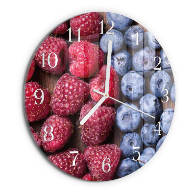 Round wall clock Forest fruits