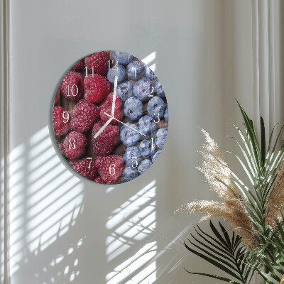 Round wall clock Forest fruits