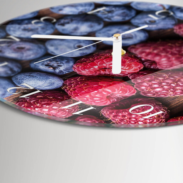 Round wall clock Forest fruits
